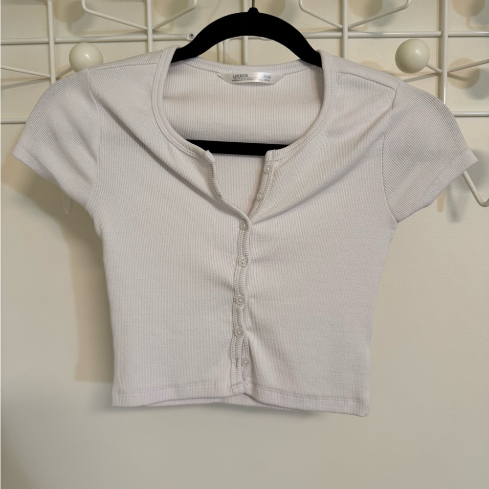 Stitches White Polo UKIDS top